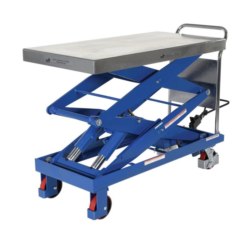 Vestil Cart-1500-D-Ts Steel Hydraulic Elevating Cart - Vestil Cart-1500-D-Ts Steel Hydraulic Elevating Cart - Material Handling