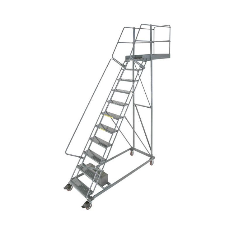 Ballymore CL-11-14 11-Step Heavy-Duty Steel Rolling Cantilever Ladder