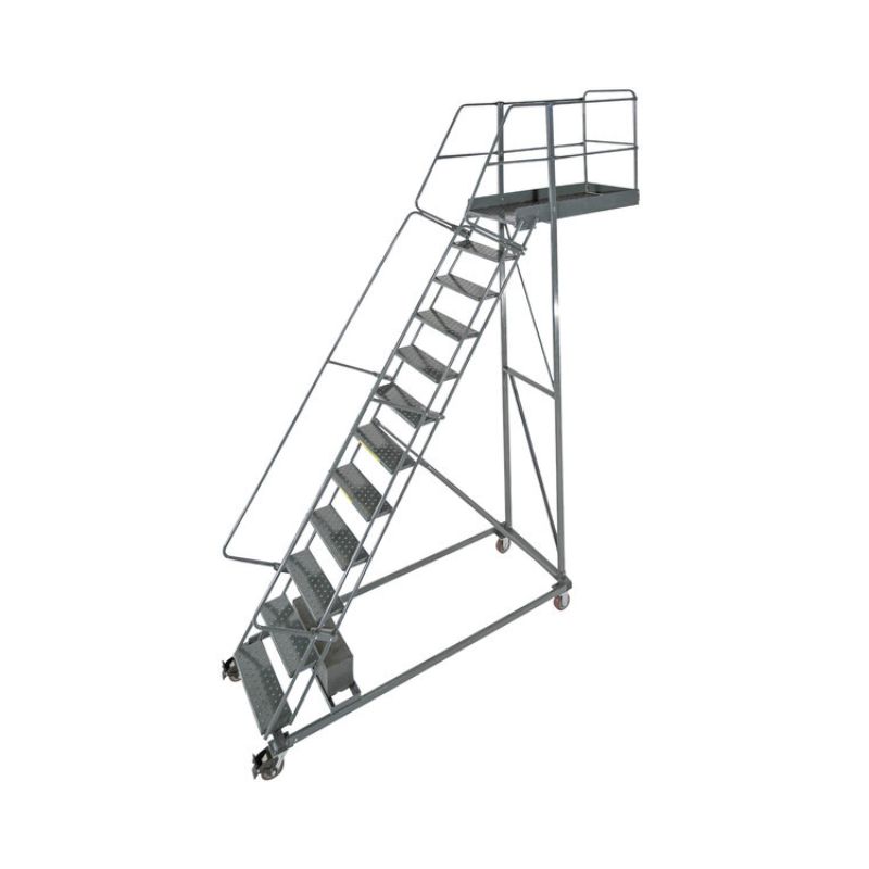 Ballymore CL-12-14 12-Step Heavy-Duty Steel Rolling Cantilever Ladder