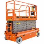 Ballymore DSL-40 Battery-Powered Drivable Compact Scissor Lift with Roll-Out Cantilevered Platform