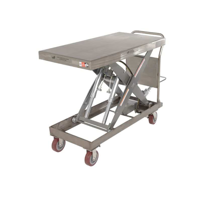 Vestil Cart-2000-Pss Partially Stainless Steel Hydraulic Elevating Cart