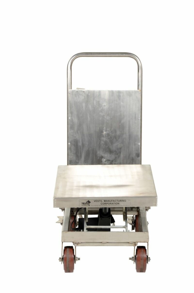 Vestil Cart-500-La-Pss Partially Stainless Steel Linear Actuated Elevating Cart - Vestil Cart-500-La-Pss Partially Stainless Steel Linear Actuated Elevating Cart - Material Handling