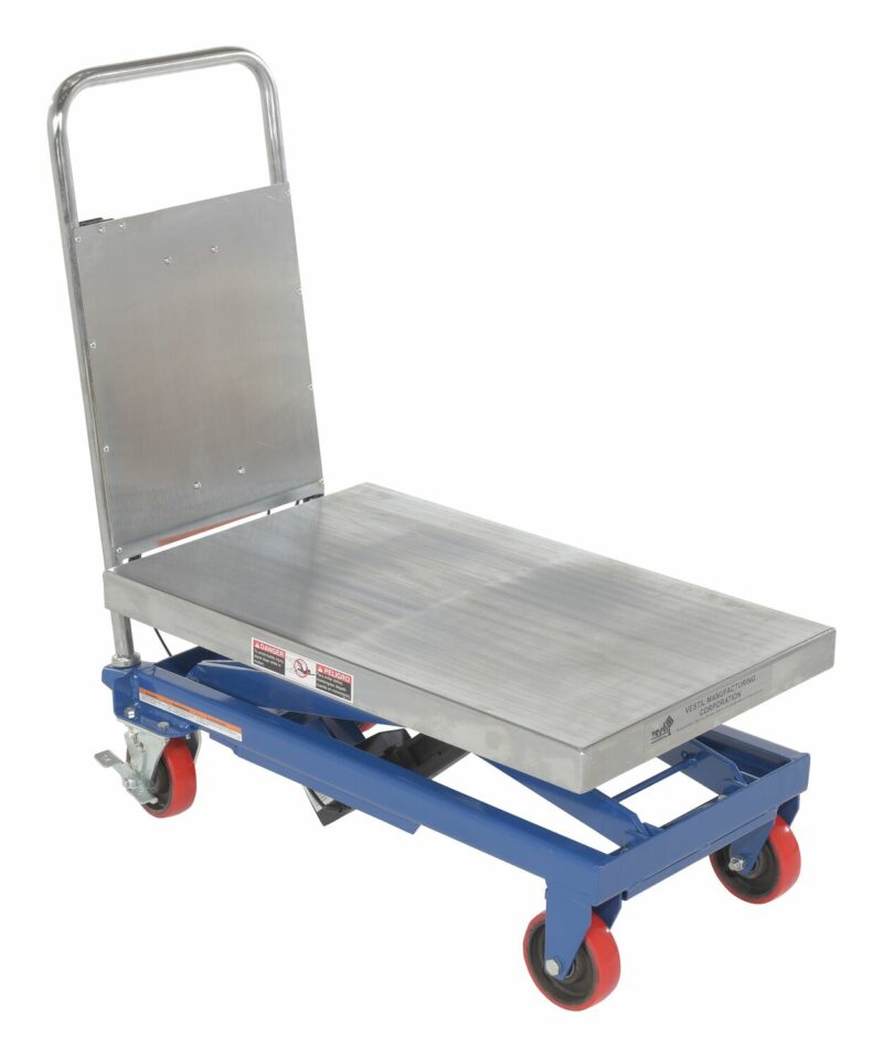 Vestil Cart-500-La Steel Linear Actuated Elevating Cart - Vestil Cart-500-La Steel Linear Actuated Elevating Cart - Material Handling
