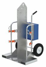 Vestil CYL-2-G Galvanized Welding Cylinder Torch Cart