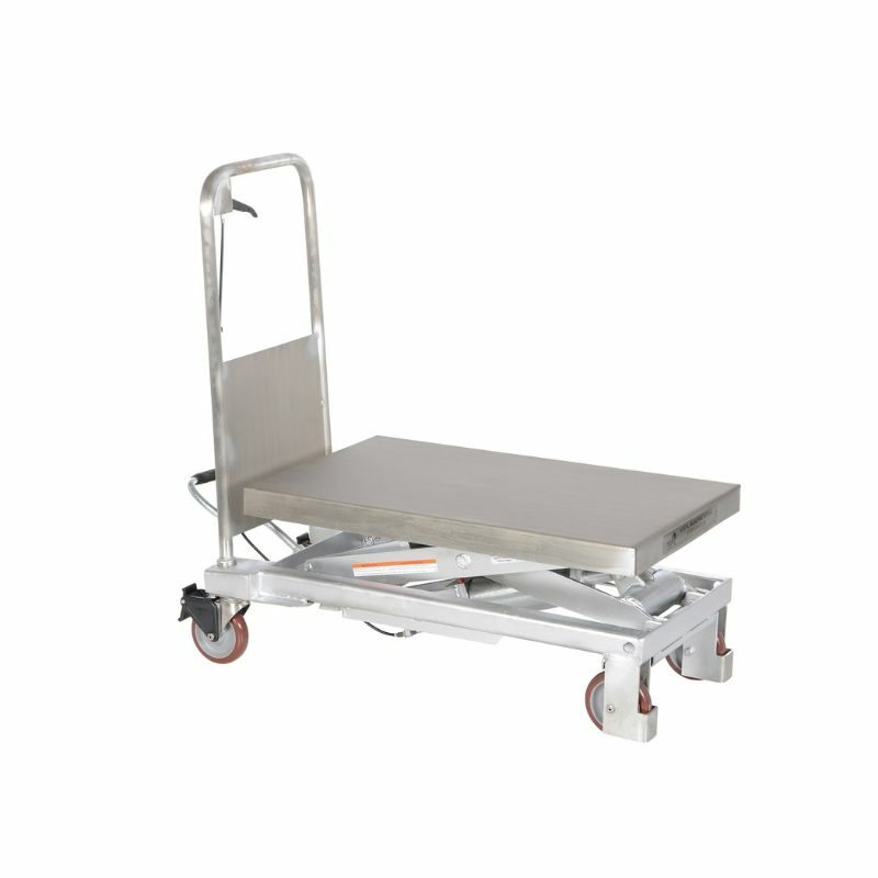 Vestil CART-750-PSS Partially Stainless Steel Hydraulic Elevating Cart