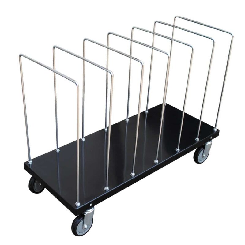 Vestil CTPT-1844-CK Steel Portable Carton Cart with Dividers