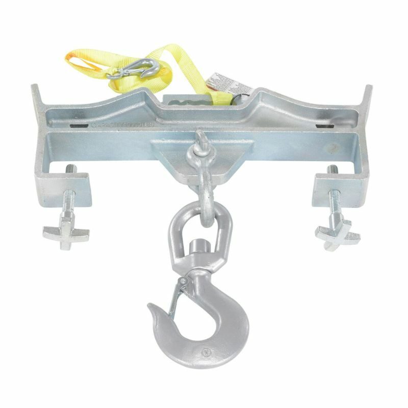 Vestil D-FORK-10-SL Steel Double Swivel Hoist Optioning Hook