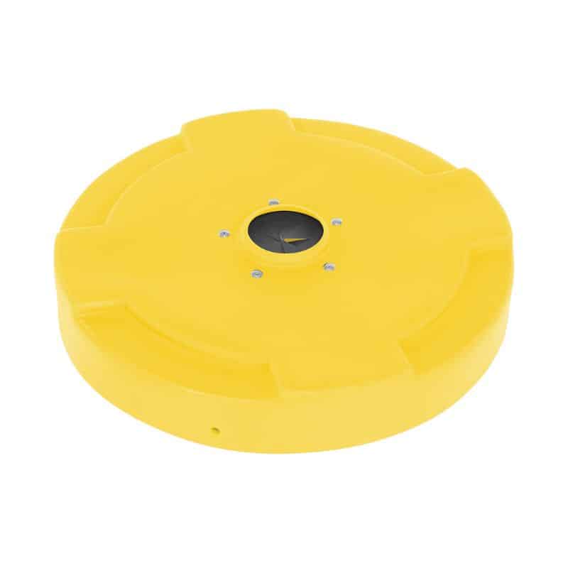 Vestil Dc-P-55-Canf-Yl Polyethylene Drum Recycling Lid With Flap
