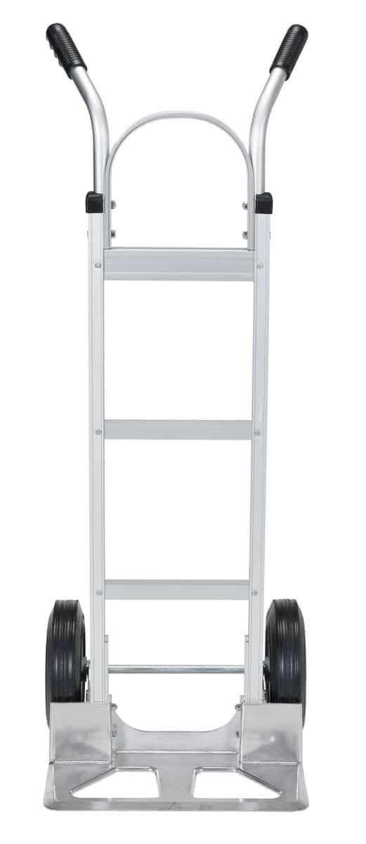 Vestil Dhht-500A-Anp-Hr Aluminum Dual Handle Hand Truck With Aluminum Plate And Hard Rubber Wheels - Vestil Dhht-500A-Anp-Hr Aluminum Dual Handle Hand Truck With Aluminum Plate And Hard Rubber Wheels - Material Handling