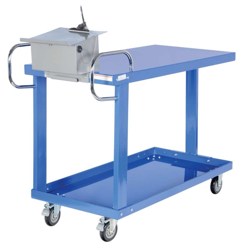 Vestil Easy-A-2448-Wt Easy Access Stock Truck With Work Table - Vestil Easy-A-2448-Wt Easy Access Stock Truck With Work Table - Material Handling