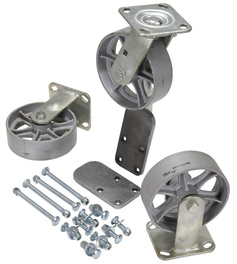 Vestil H-Ck3-Sc6-2 Semi-Steel Caster Kit - Vestil H-Ck3-Sc6-2 Semi-Steel Caster Kit - Material Handling
