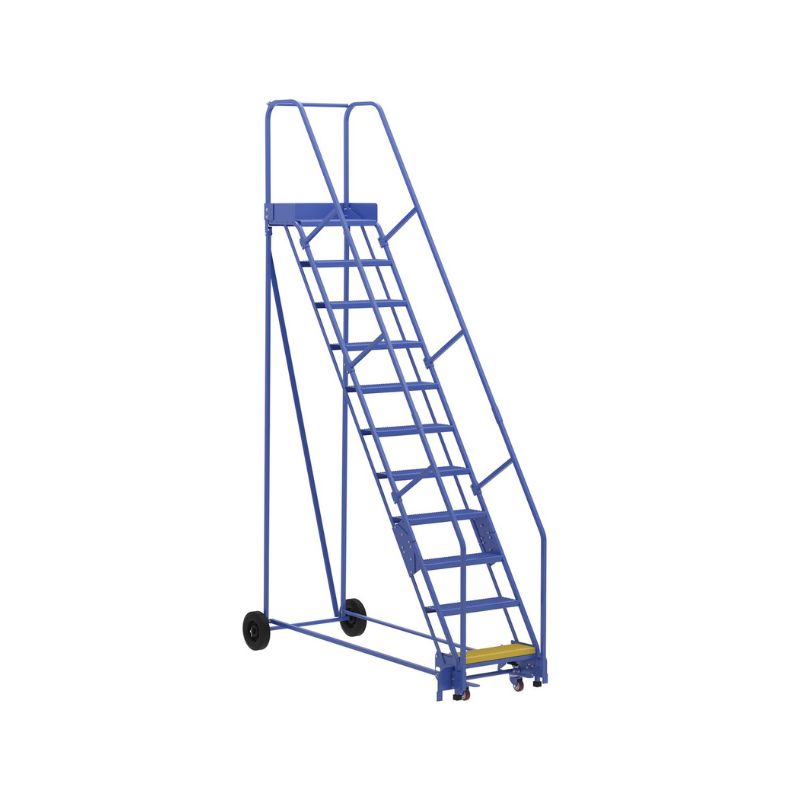 Vestil LAD-11-14-P Steel Rolling Warehouse Ladder