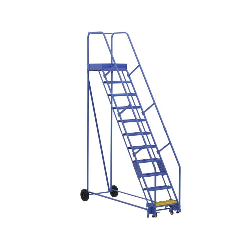 Vestil LAD-11-21-G Steel Rolling Warehouse Ladder