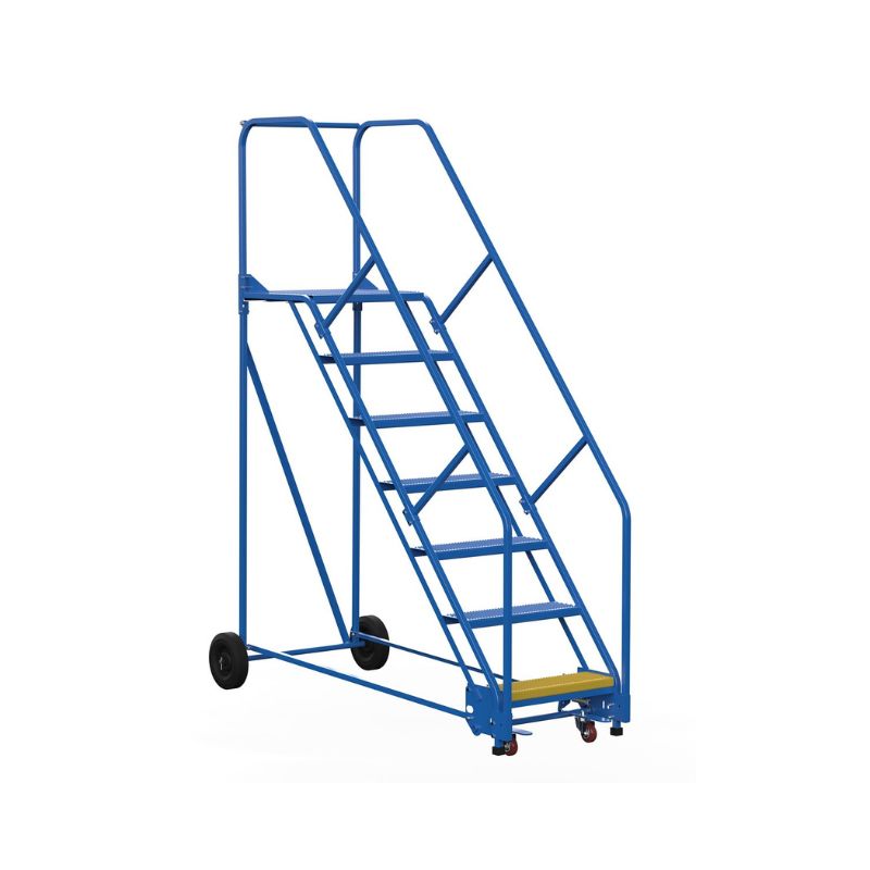 Vestil LAD-7-21-P-EZ Steel Rolling Warehouse Ladder