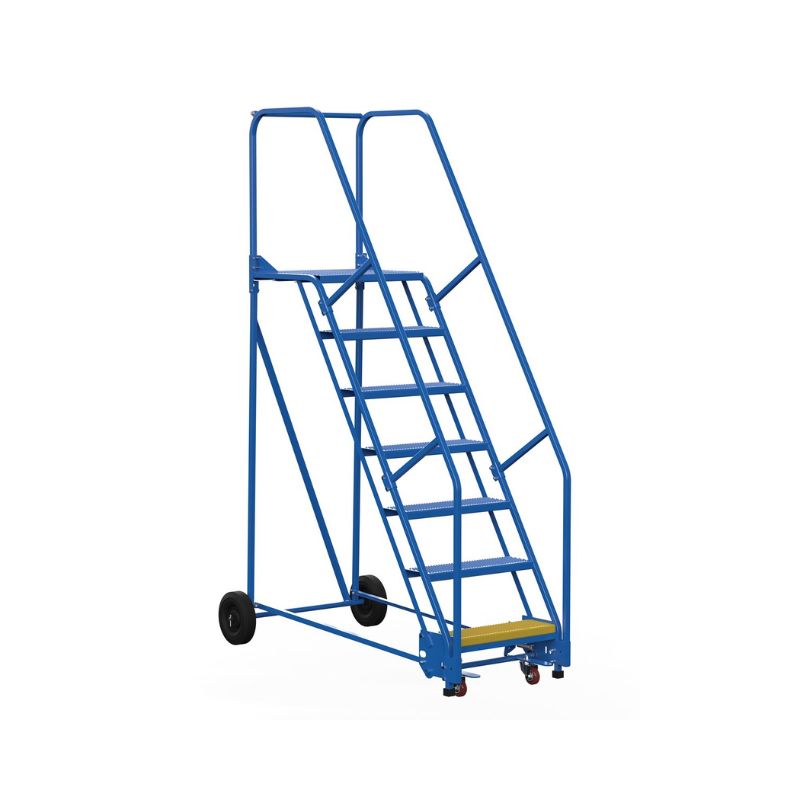 Vestil LAD-7-21-P Steel Rolling Warehouse Ladder