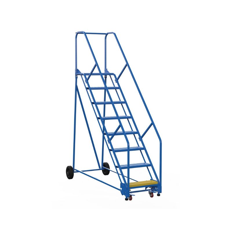 Vestil LAD-8-14-P-EZ Steel Rolling Warehouse Ladder