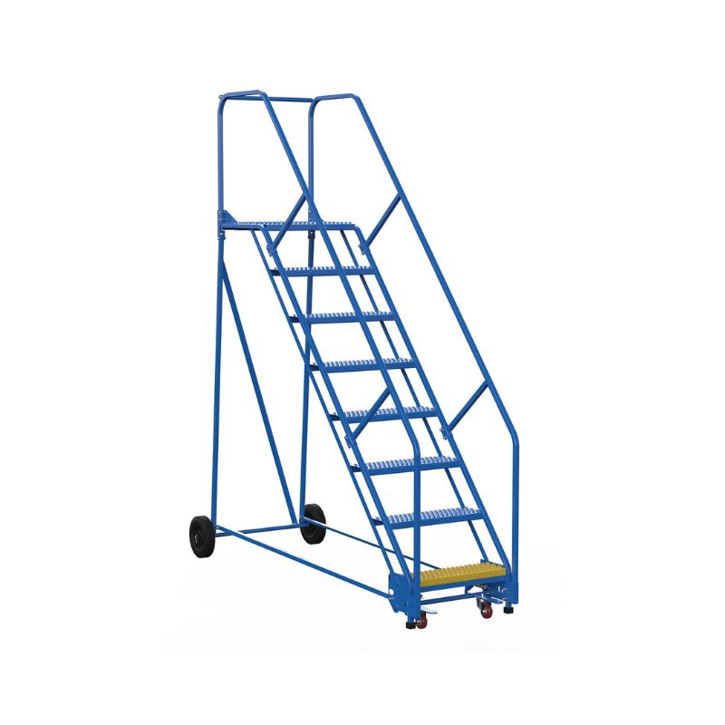 Vestil LAD-8-21-G-EZ Steel Rolling Warehouse Ladder