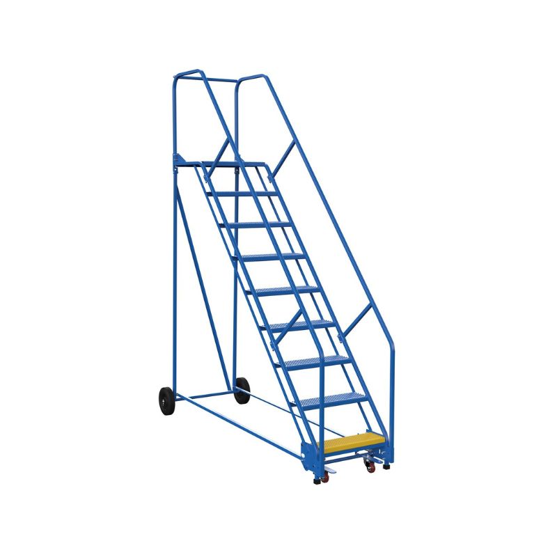 Vestil LAD-9-21-P-EZ Steel Rolling Warehouse Ladder