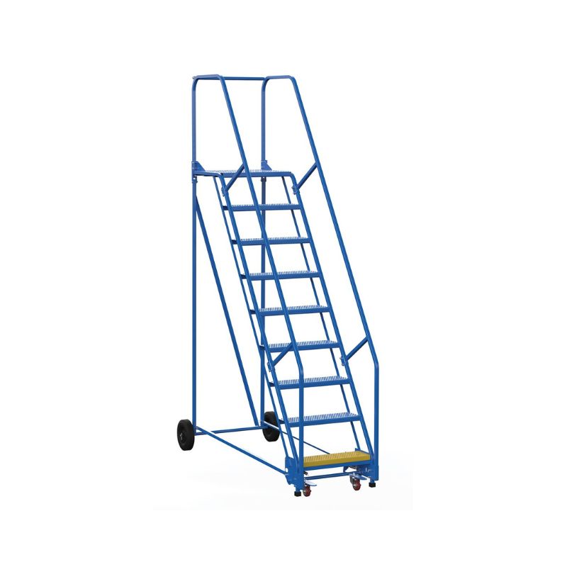 Vestil LAD-9-21-P Steel Rolling Warehouse Ladder