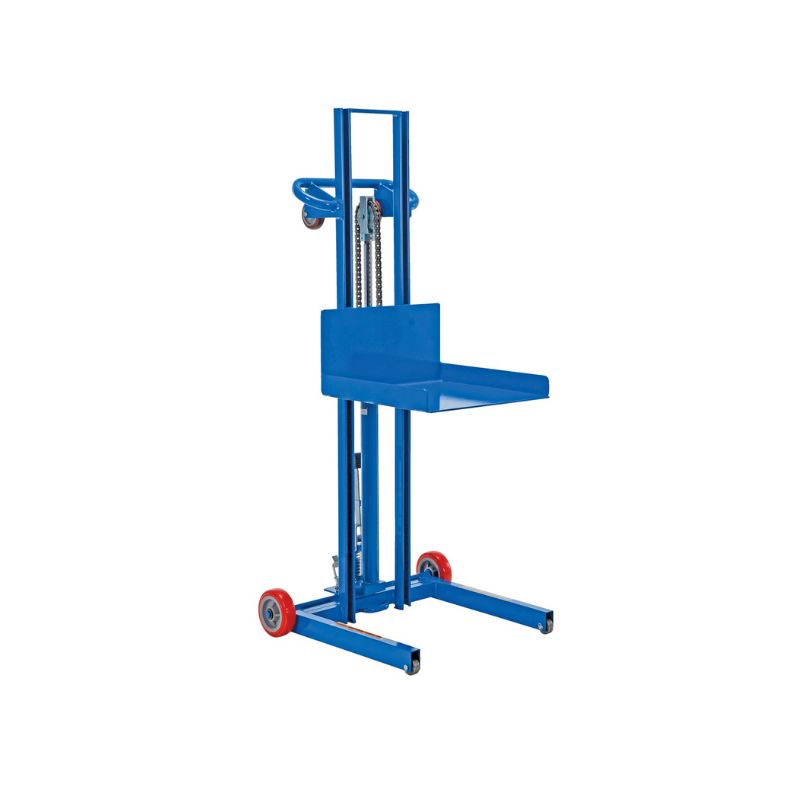 Vestil LLPH-500-FW Steel Low Profile Lite Load Lift With Foot Pump and Fixed Wheels Platform