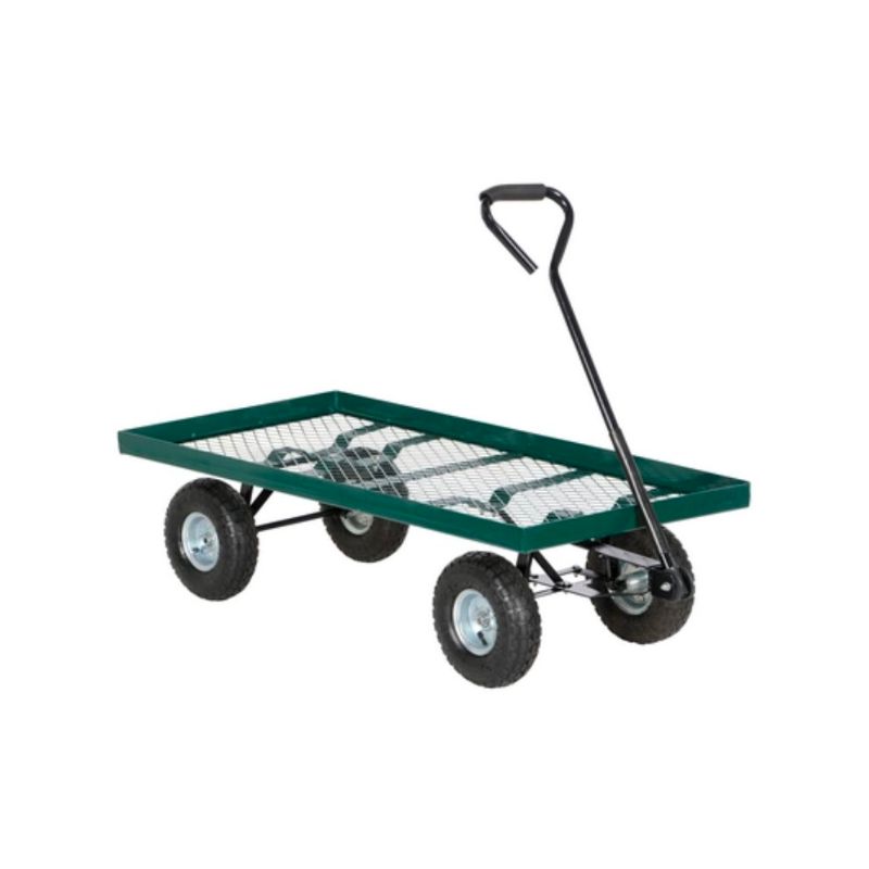 Vestil LSC-2448-PT Steel Landscape Cart Platform 500 Lb. Capacity Green