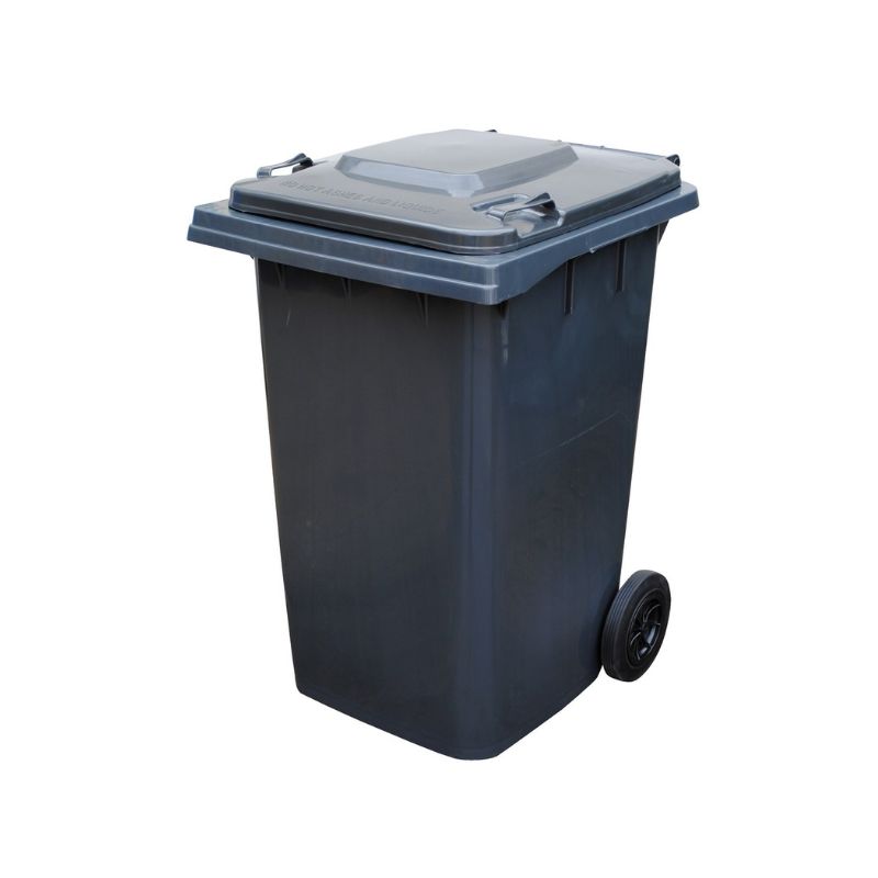 Vestil TH-95-GY High Density Polyethylene Trash Can