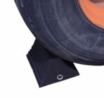 Vestil RWC-8 Molded Rubber Wheel Chock with Eye Bolt