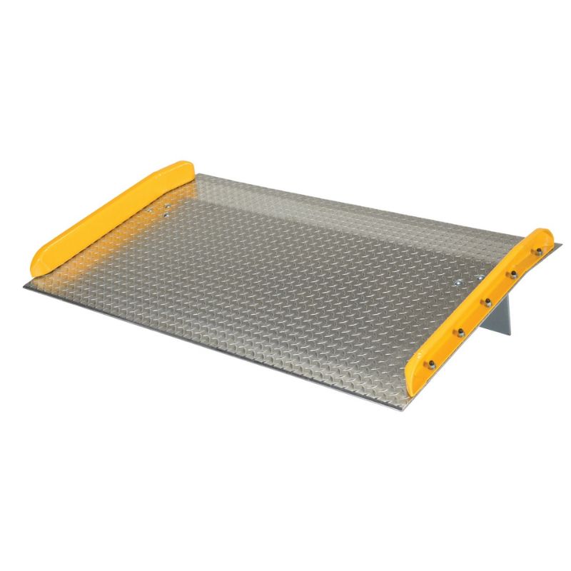 Vestil TAS-10-6036 Aluminum Dock Board Steel Curb