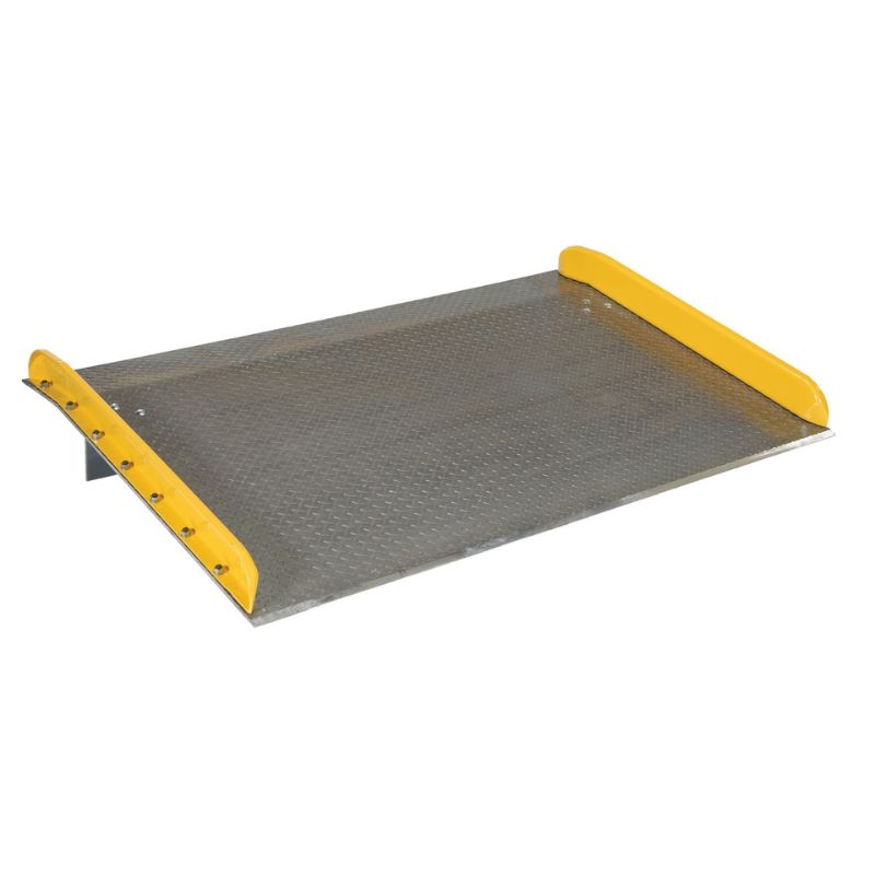 Vestil TAS-15-7248 Aluminum Dock Board Steel Curb