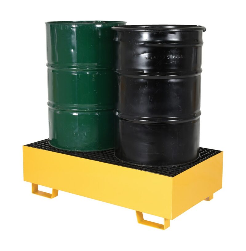 Vestil Vsrb-Yl-2 Steel Drum Retention Basin - Vestil Vsrb-Yl-2 Steel Drum Retention Basin - Material Handling