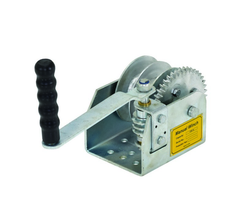 Vestil Wall-D Steel Double Wall Mounted Hand Winch - Vestil Wall-D Steel Double Wall Mounted Hand Winch - Material Handling