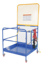 Vestil WP-4848-CA-84B-FF Steel Full Featured Work Platform With Poly Casters