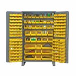 Vestil VSC-JC-171 Steel-Plastic Storage Cabinet with 171 Yellow Bins