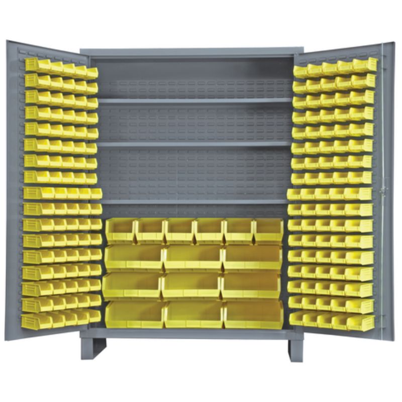 Vestil Vsc-Ssc-185 Steel/Plastic Storage Cabinet With 185 Yellow Bins