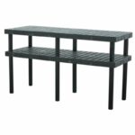 Vestil WBT-G-6624 High-Density Polyethylene Grid Work Bench Table
