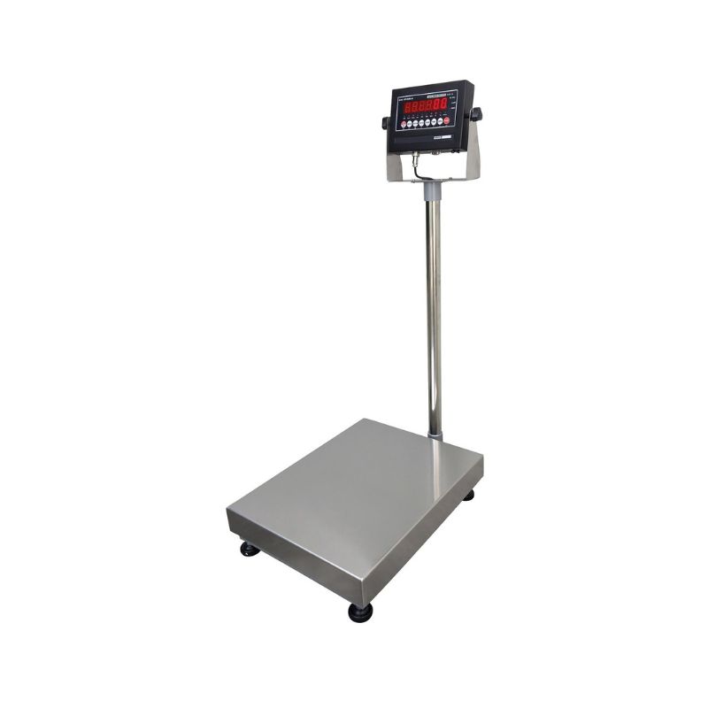 Vestil BS-915-1212-100 Steel Bench Scale with Stainless Steel Tray