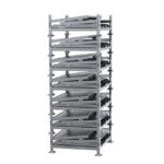 Premier Collapsible Solid Wall Container Collapsed Stacked