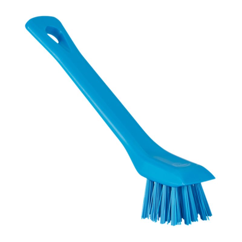 Vikan 5.9-inch Detail Brush with Scraping Edge - Blue