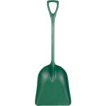 Vikan One-Piece Metal Detectable Shovel 13.7 Inch Green Front