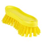 Vikan Scrubbing Brush 6.7 Inch Stiff Yellow