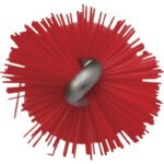 Vikan Tube Brush for Flexible Handle 7.9 Inch Medium Red Bottom