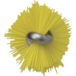 Vikan Tube Brush for Flexible Handle 7.9 Inch Medium Yellow Bottom