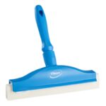 Vikan Hand Squeegee with Replacement Cassette 9.8 Inch Blue