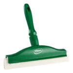 Vikan Hand Squeegee with Replacement Cassette 9.8 Inch Green