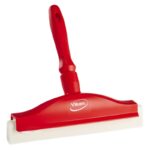 Vikan Hand Squeegee with Replacement Cassette 9.8 Inch Red
