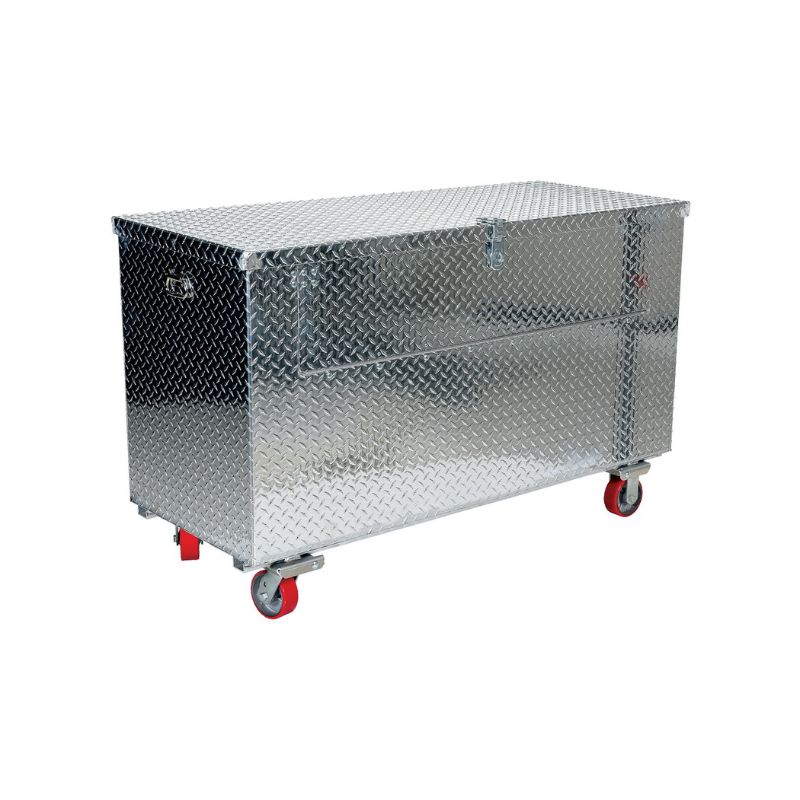 Vestil APTS-2436-C-FD Aluminum Portable Tool Box with Fold Down Front Door with Casters