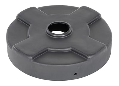 Vestil DC-P-30-CAN-BK Low-Density Polyethylene Drum Recycling Lid