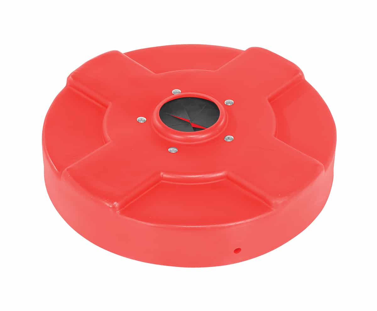 Vestil DC-P-30-CANF-RD Low-Density Polyethylene Drum Recycling Lid