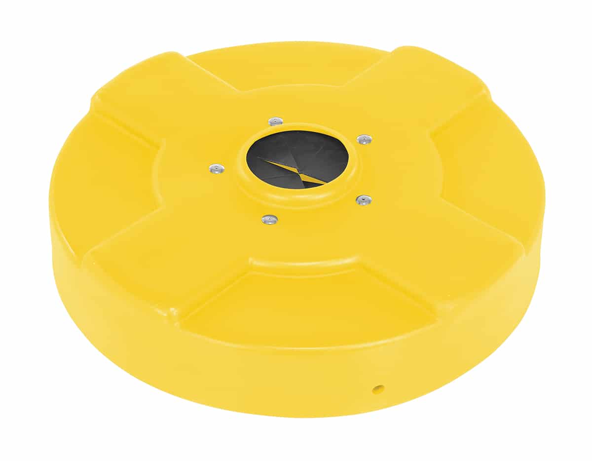 Vestil DC-P-30-CANF-YL Low-Density Polyethylene Drum Recycling Lid