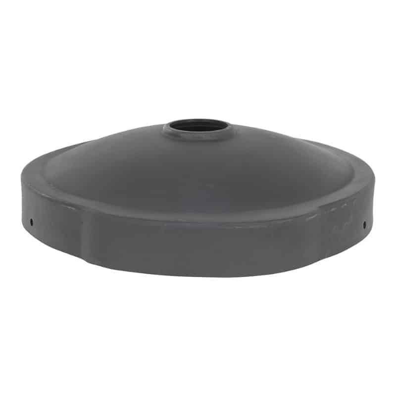 Vestil DC-P-55-CANF-UF-BK Polyethylene Drum Recycling Lid with Flap